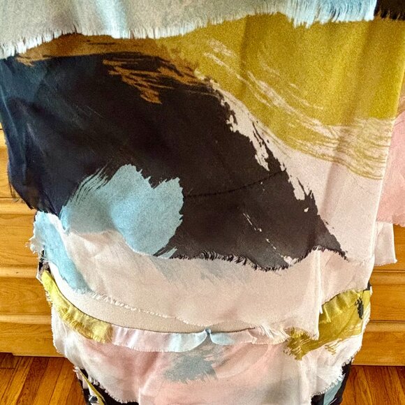 Abstract Multicolor Midi Dress - Picture 10 of 14